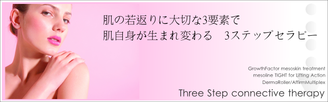 肌の若返りに大切な3要素で輝く素肌へ 3ステップセラピー 肌の若返りに大切な3要素で輝く素肌へ 3ステップセラピー